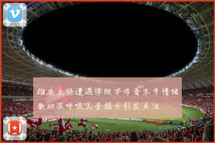 雄鹿主场遭遇惨败字母哥末节情绪激动深呼吸无奈摇头引发关注